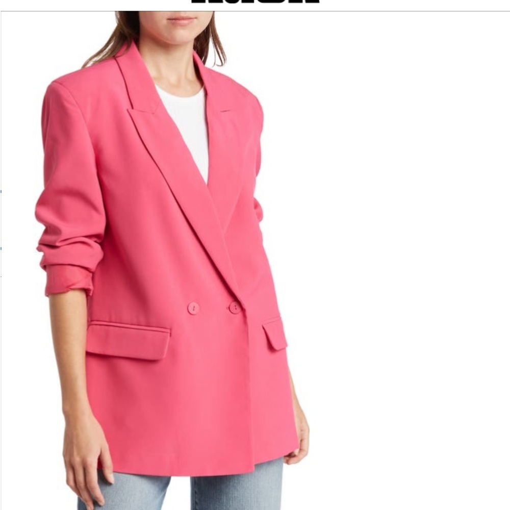 RDI fuschia double breasted jacket
